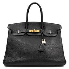 Hermes Black Togo Birkin Bag