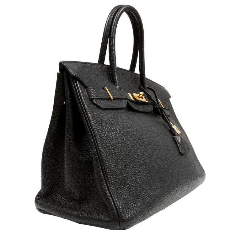 One 2004 Black Togo Birkin Bag. This bag is 35cm.