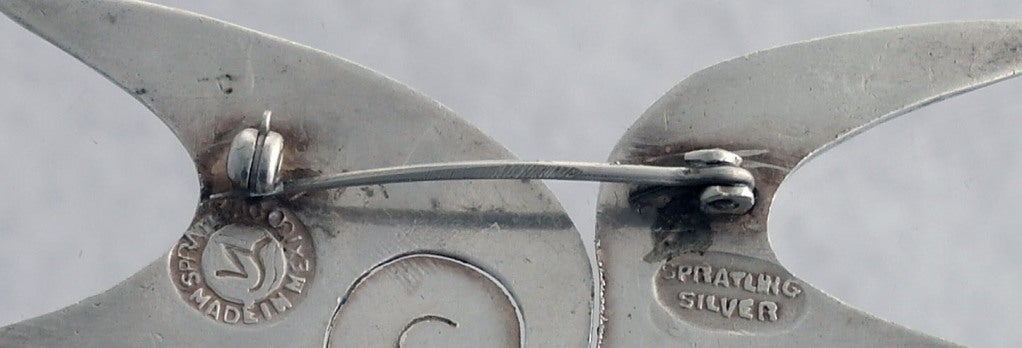 Women's Spratling Sterling Silver Starfish Motif Brooch - Pin For Sale