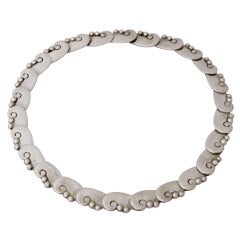 Hector Aguilar Taxco Sterling Silver Choker Necklace 1949