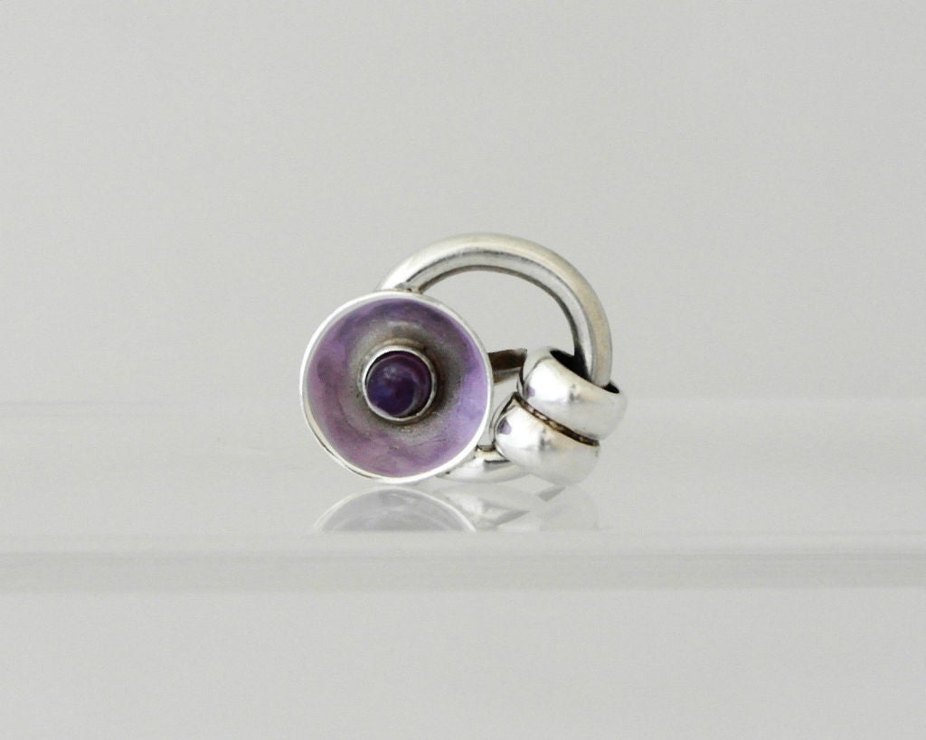 Women's William Spratling Sterling Silver & Amethyst Earrings
