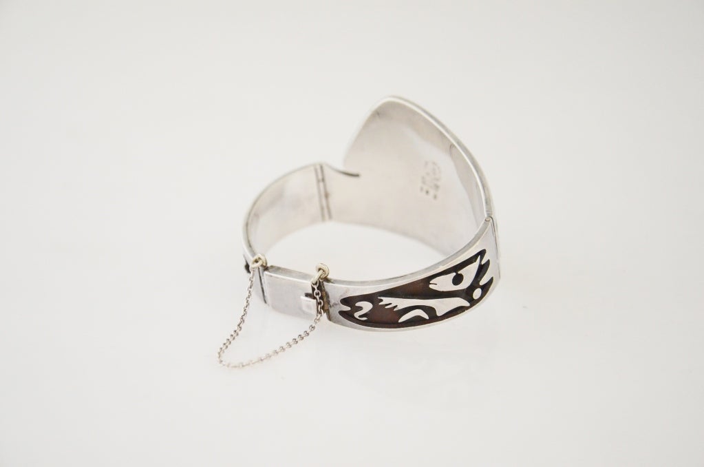 Salvador Teran Sterling Silver Bracelet 1950 In Excellent Condition For Sale In New York, NY