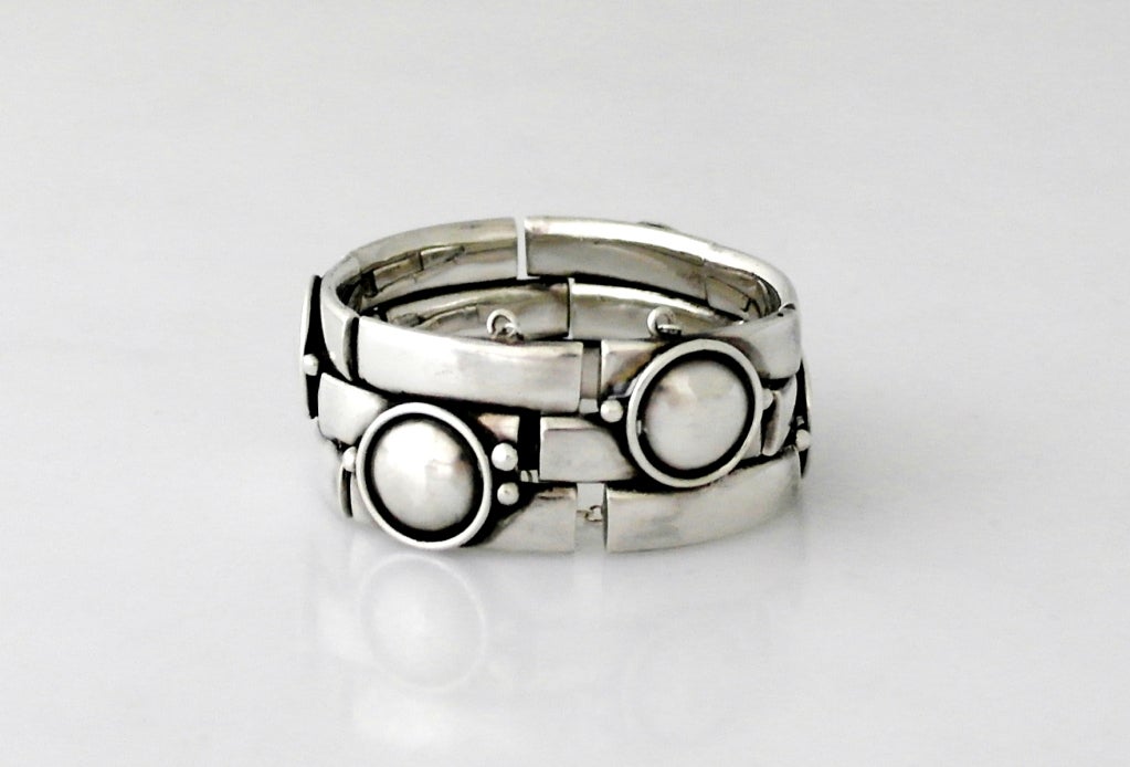 Women's or Men's Spratling Sterling Silver Modernist Bracelet