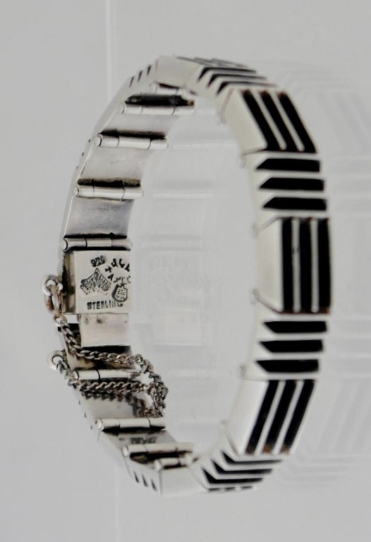 Women's Antonio Pineda .970 Silver Modernist Bracelet