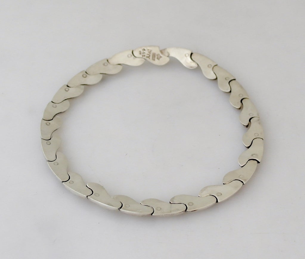 Women's Antonio Pineda .970 Silver Choker Necklace For Sale