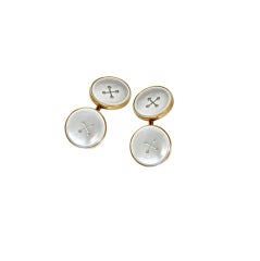 Gold and Mother-of-pearl Cufflinks