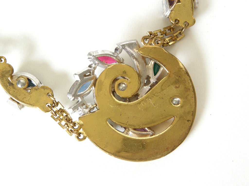 Women's McClelland Barclay Art Deco Necklace and Bracelet Set