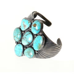 Sterling and Turquoise Cuff Bracelet