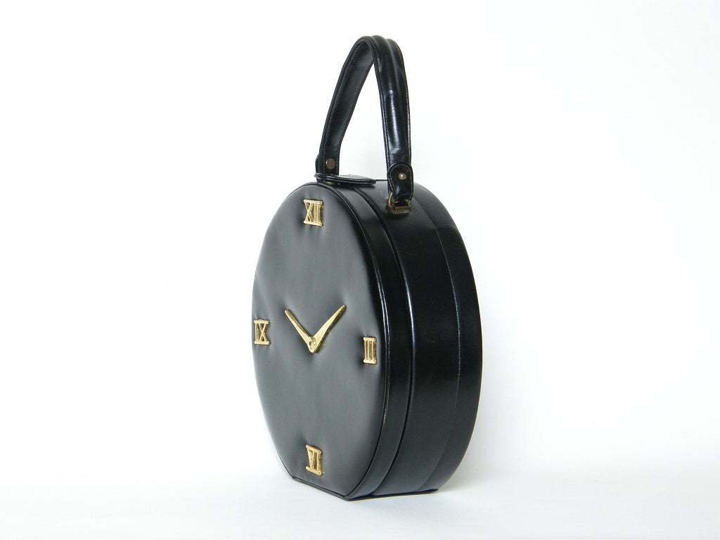 Women's Clock Shaped Box Handbag