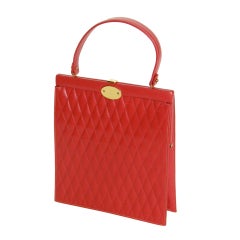 Vintage Quilted Leather Handbag by Prestige