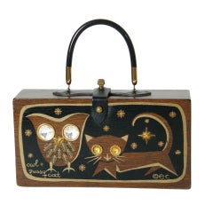 Vintage Enid Collins Owl & Pussycat Handbag