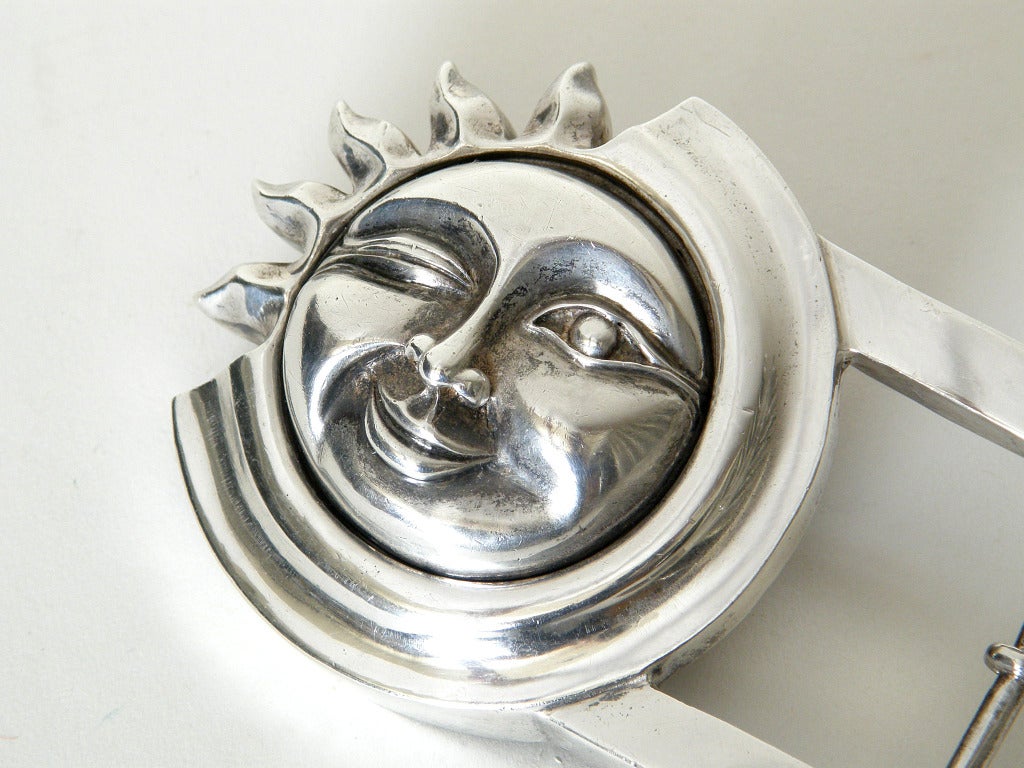 Barry Kieselstein-Cord Sterling Sunface Belt Buckle 1