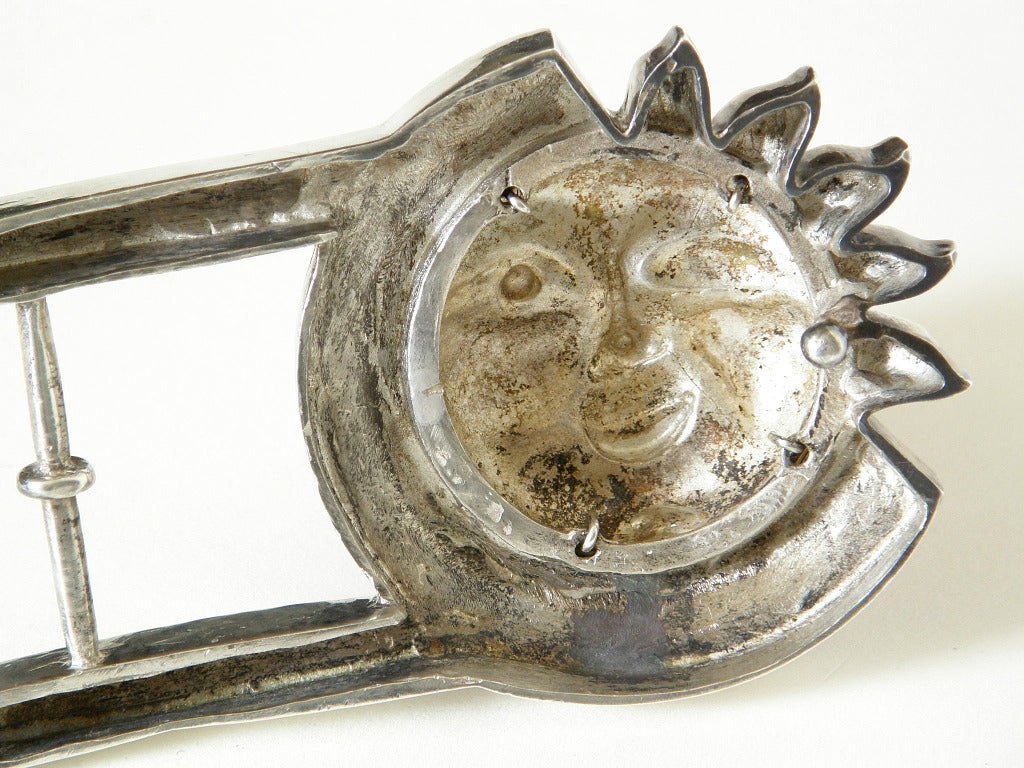 Barry Kieselstein-Cord Sterling Sunface Belt Buckle 2