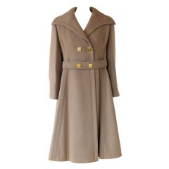 c. 1960s Galanos Coat with Unique Hardware 8