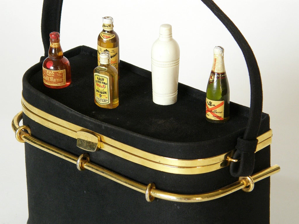 Black Anne-Marie Cocktail Bar Handbag