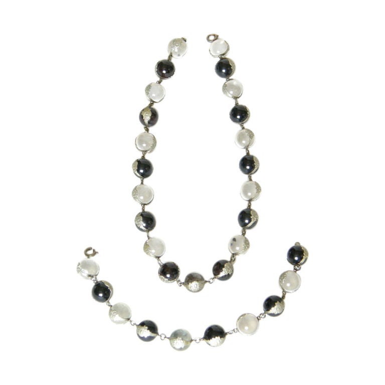 "Pools of Light" Necklace and Bracelet Set