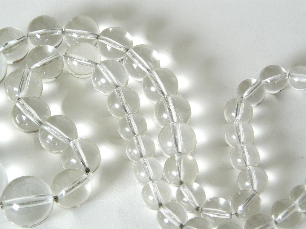Les Bernard Lucite Beads Necklace In Good Condition In Chicago, IL