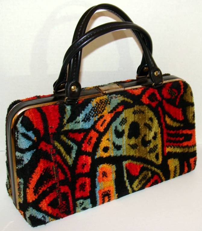 Large, Colorful, Abstract Structured Doctor's Bag 3