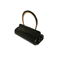 Vintage Rare Architectural Black Bag