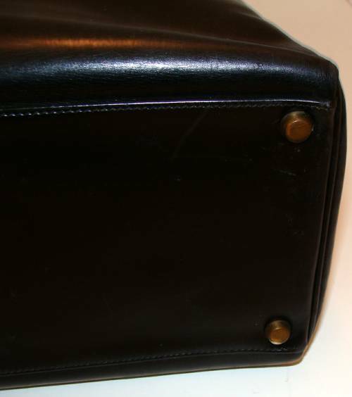 Hermes Black Boxcalf  Souple Kelly Bag 35cm 1