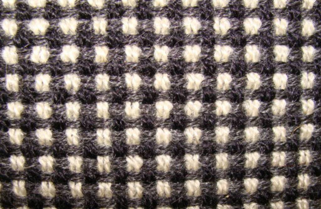 Over sized black and white tweed handbag with cylindrical clasp.

We always wonder what happened to those great, large handbags Doris Day wore in her movies.  They were often large and usable AND they seem to have disappeared!  Well, this looks