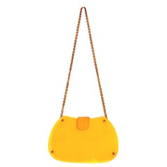 Yellow Lucite Clutch Shoulderbag
