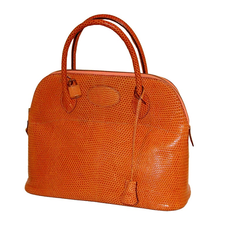 Hermes Bolide Bag in Lizard 32cm RARE For Sale
