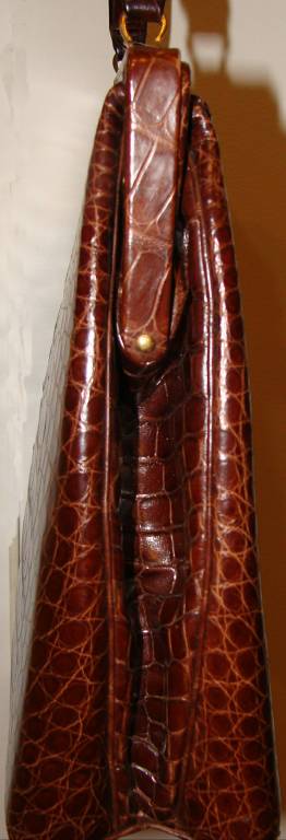 Amazing Large Best Form Alligator Kelly Bag  For Sale 1
