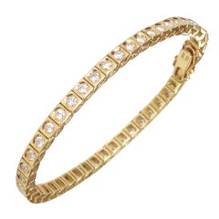 Diamond Tennis Gold Bracelet