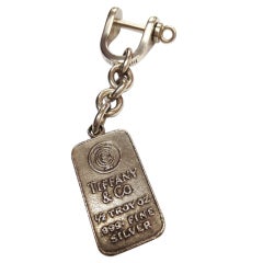 Tiffany & Co. Porte-clés en argent sterling avec lingot d'argent