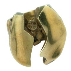 Lapponia Bjorn Weckström Finland Bronze Sculptural Ring