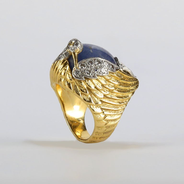 gold phoenix ring