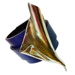 Avant-Garde Retro Signed S/S Enhancement on Leather Cuff