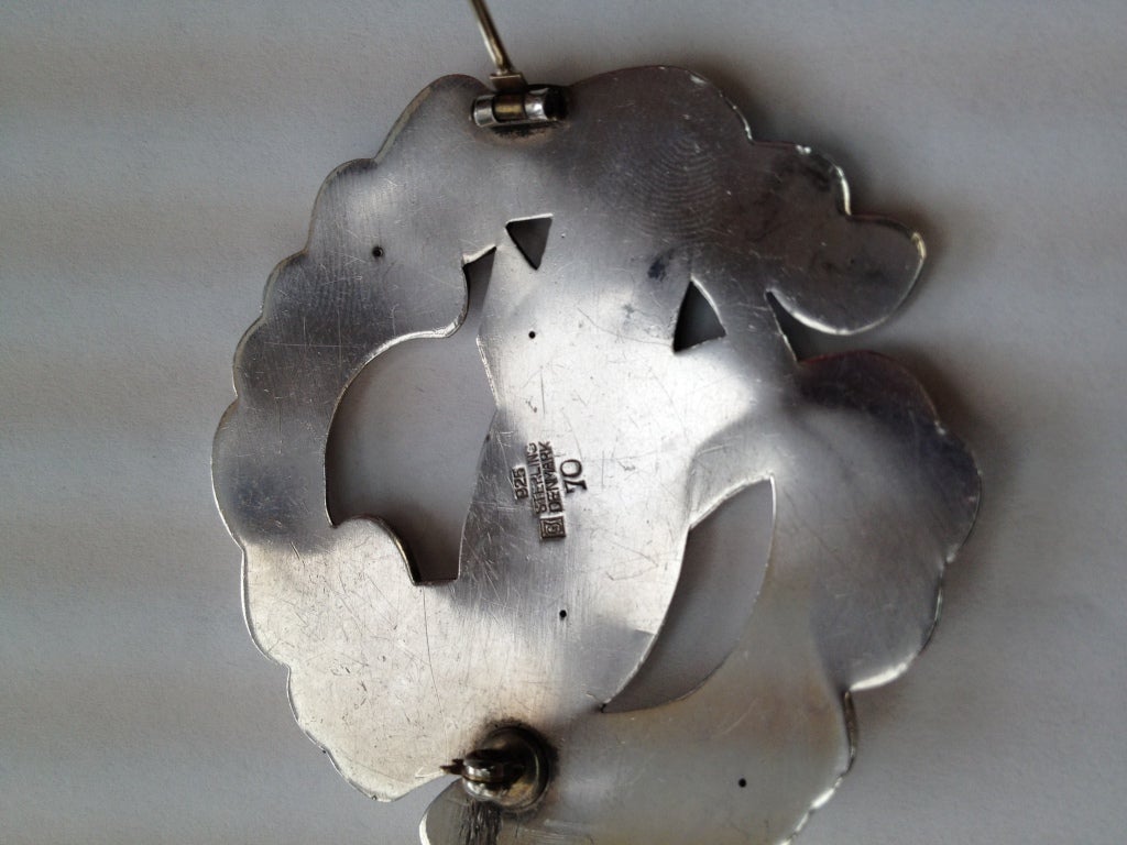 GEORG JENSEN Silver Dove Pin