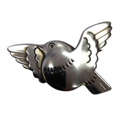 GEORG JENSEN Sterling Silver Bird Pin Brooch #320