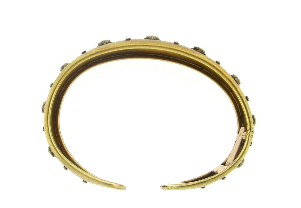 MARIO BUCCELLATI Diamond & Gold Bangle Bracelet 2