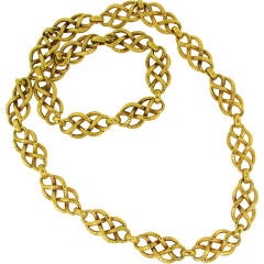 DAVID WEBB Yellow Gold Necklace