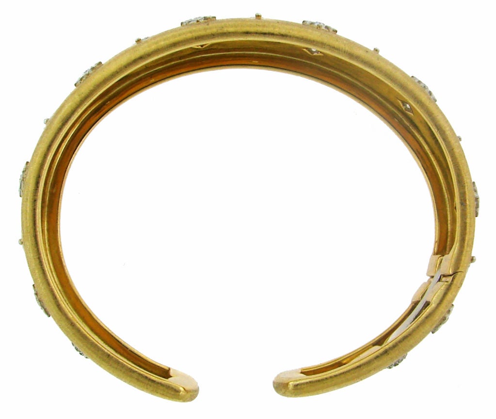 BUCCELLATI Diamond & Gold Bangle Bracelet 1