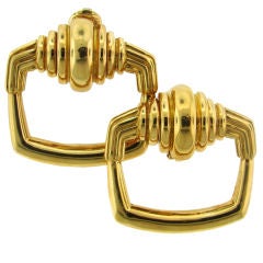 Vintage Cartier New York Yellow Gold Clip-on Earrings