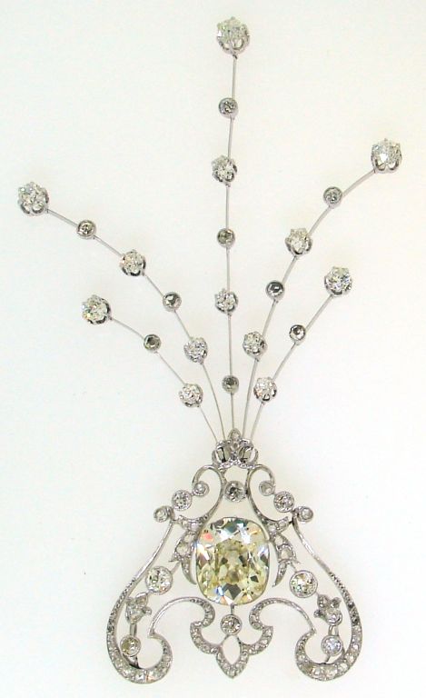 Art Deco Interchangeable  Diamond & Platinum Necklace/Brooch/Head Piece