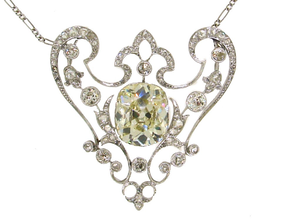 Women's Interchangeable  Diamond & Platinum Necklace/Brooch/Head Piece