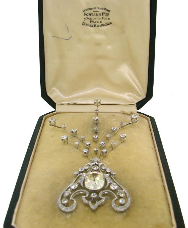 Interchangeable  Diamond & Platinum Necklace/Brooch/Head Piece 5