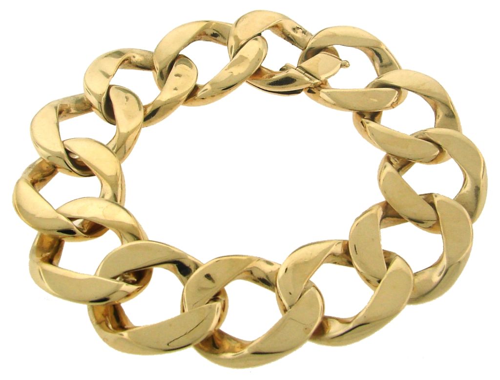 Brock & Co. Yellow Gold Heavy Link Bracelet