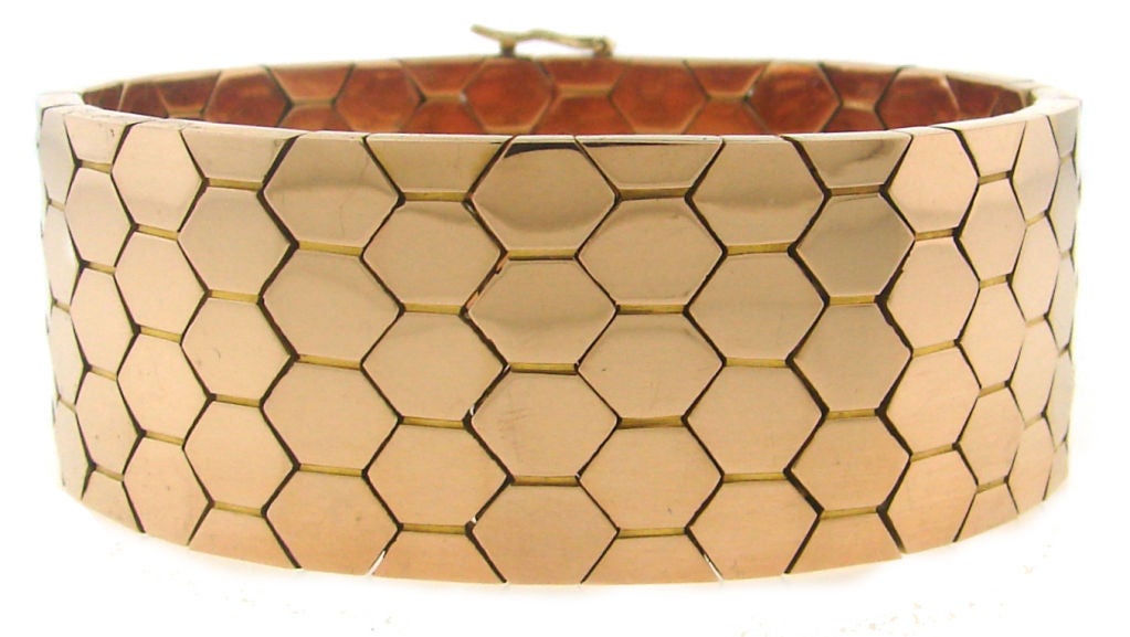 Bracelet rétro en or rose Van Cleef & Arpels