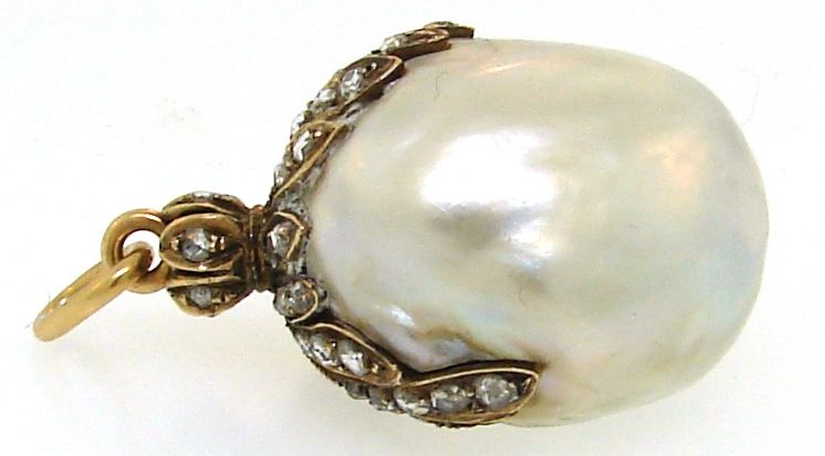 antique baroque pearl necklace