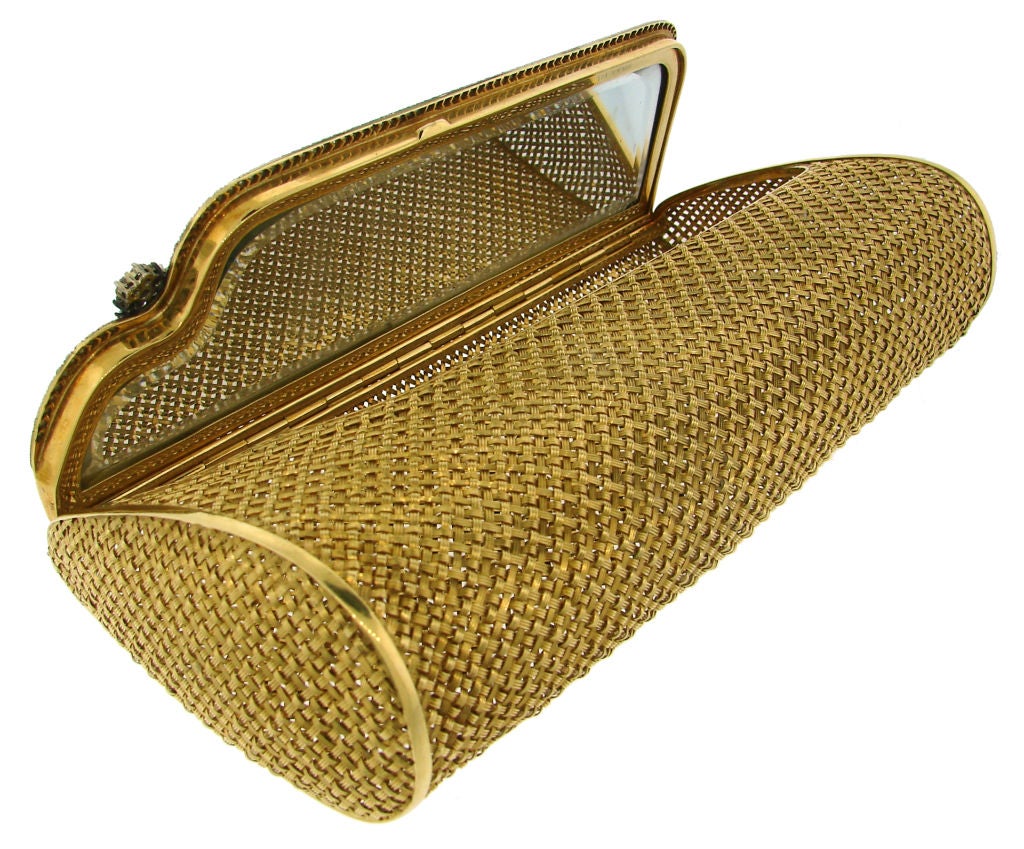 Women's VAN CLEEF & ARPELS, NY  Diamond & Yellow Gold Evening Bag
