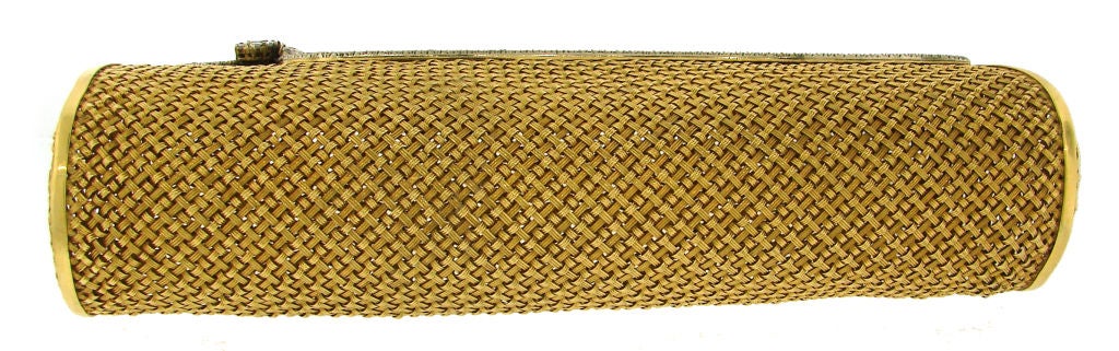 VAN CLEEF & ARPELS, NY  Diamond & Yellow Gold Evening Bag 2