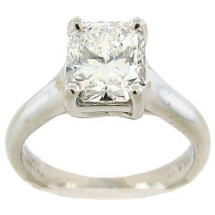 TIFFANY &Co 1.99cts Lucida Diamond (F, VVS2 GIA) & Platinum Ring