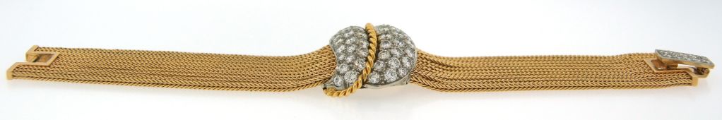 RUSER Diamond, Yellow Gold & Platinum Bracelet / Watch