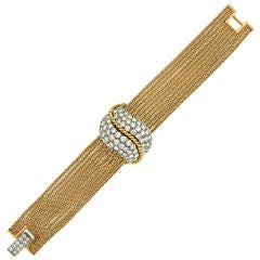 RUSER Diamond, Yellow Gold & Platinum Bracelet / Watch